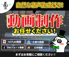 音声生成付きPR動画、Youtube動画作ります イメージ1