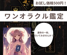 お試し鑑定、AIが導くワンオラクル占います イメージ1