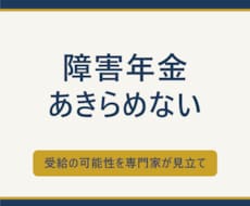 障害年金相談から申請までを伴走します 受給の可能性を専門家が見立て｜相談から申請まで伴走