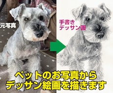 ペットのお写真からデッサン絵画を描きます イメージ1