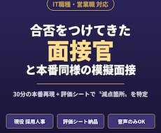 現役採用人事が本番同様の模擬面接をします イメージ1