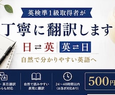 英検準1級取得者が丁寧に翻訳しますます イメージ1