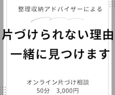 片づかない原因を一緒に整理します ｜オンライン片づけ相談｜収納術ではうまくいかなかったあなたに