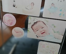 お子様の記念にアクリルフォトフレーム作成します