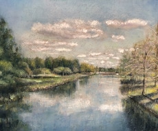 素敵な思い出の風景写真をリアルなイラストで描きます 【パステル原画提供】油絵風タッチで綺麗な風景画をプレゼント