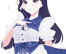 キュートでクールな女の子のイラスト描きます イメージ1