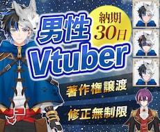 最高品質！VTuberデビューに必要な全て揃います 【表情8個付き】企業実績も多数！著作権譲渡、修正無制限