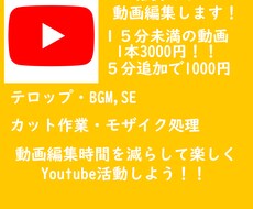 Youtube動画格安で動画編集します イメージ1