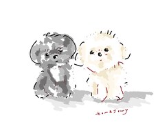ゆるふわなペットのイラストを描きます イメージ1