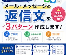 メール・LINEの返信文を3パターン作成しますます イメージ1