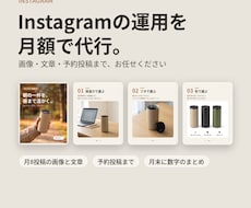 Instagramの投稿制作と運用を代行します イメージ1