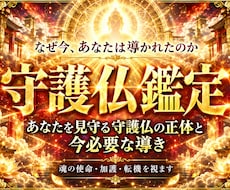 不動心眼|あなたの守護仏と魂の器の段階を霊視します 守護霊を超えた深奥の加護。生まれ持った霊性と使命を解き明かす