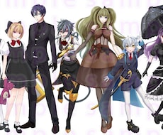 あなたのオリジナルキャラクターお描きします 個人観賞・商用・ゲームなどなど！