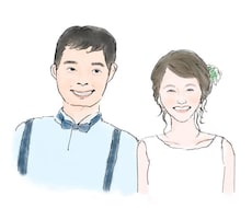 修正無制限♩ふんわり水彩の似顔絵お描きします イメージ1