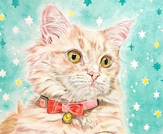 色鉛筆でペット絵お描きします 【現役20代デザイナー】がぬくもりを感じる1枚を描きます
