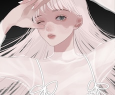 魅力的な女の子のアイコン／イラストお描きします