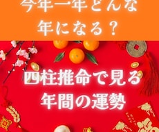 2023年★貴方の1年を四柱推命で深堀鑑定します 1ヵ月×12か月の運勢を3000字越えのボリュームで鑑定！