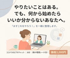 話しながら頭の中を一緒に整理します イメージ1