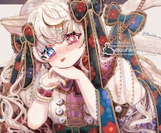 ロココアンティークな世界観のイラストを描きます 華やかで優美な世界観！サムネイルやアイコン、グッズなどに