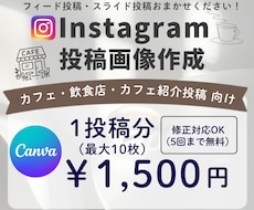 カフェ向けInstagram画像を制作いたします イメージ1
