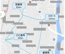 マラソンランナーへ　練習コースの距離をはかります イメージ1