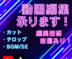 Youtube、TikTok動画編集お手伝いします イメージ1