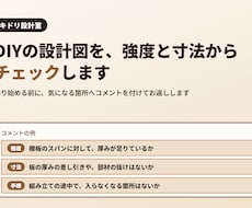 自作DIYの設計図を強度と寸法からチェックします イメージ1