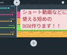 Short動画などに使えるBGM作ります イメージ1