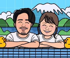 ほっこり可愛いポップな似顔絵描きます イメージ1