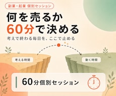 副業は企画が命｜60分で企画の軸を決めます イメージ1