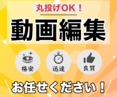 丸投げOK！高品質な動画編集いたします イメージ1