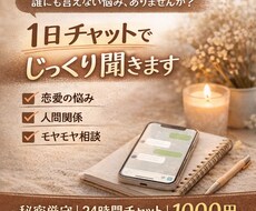 心に抱えた深い悩み相談受付ます イメージ1