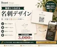 集客につながる名刺をデザインします イメージ1