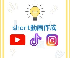 ショート動画簡単なもの3個作成します イメージ1