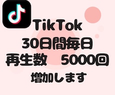 TikTok再生数5000、30日間毎日増加します あなたのアカウント信頼度高めませんか？