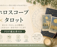 ホロスコープとタロットで悩みを整理します イメージ1