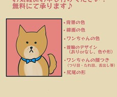 SNS向けのかわいいワンちゃんアイコンを作成します イメージ1