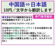 東大卒のプロが専門領域の翻訳業務をサポートします 中国語⇔日本語の専門領域翻訳を提供します
