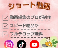 ハイクオリティなショート動画を制作します Instagram、TikTok、YouTubeなど！