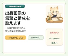 ココナラ出品画像の言葉を整えます 1枚目で内容と魅力が伝わる形に整理
