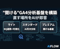 自然言語でサイト改善できるデータ分析基盤構築します 【GA4×BigQuery×AI】対応！