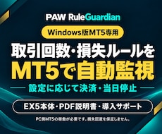 MT5の取引回数・損失ルールを自動監視します 回数・連敗・SL未設定を監視｜説明書付き