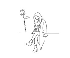 シンプルな線画イラスト描きます SNSアイコン/取り扱い説明書/などなど