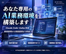 あなた専用のAI業務環境を構築します 業務整理から初回運用まで伴走サポート