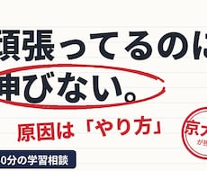京大卒が頑張っても伸びない勉強法を作り直します イメージ1