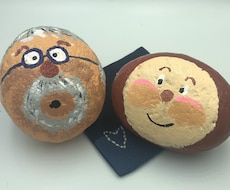 石に描く似顔絵、廃材ロボット作成します イメージ1