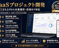 SaaSプロジェクト開発支援ます 企画から開発・運用まで一貫対応