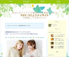 アイデア次第で無限に拡がるSNSサイト制作致します イメージ1