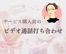ビデオ通話で打ち合わせをします