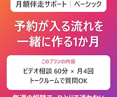 毎月4回の伴走で、予約が入る流れを一緒に作ります イメージ1
